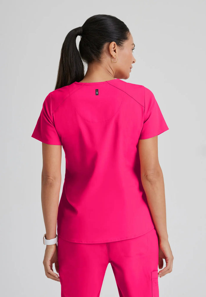 Barco Scrubs Women's Emma Top Vibrance Pink | scrub-supply.com