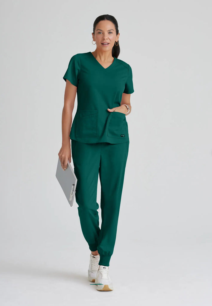 Barco Scrubs Women's Emma Top Hunter Green | scrub-supply.com