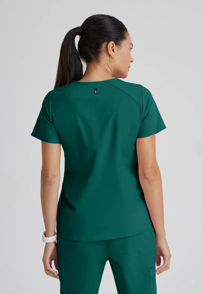 Barco Scrubs Women's Emma Top Hunter Green | scrub-supply.com