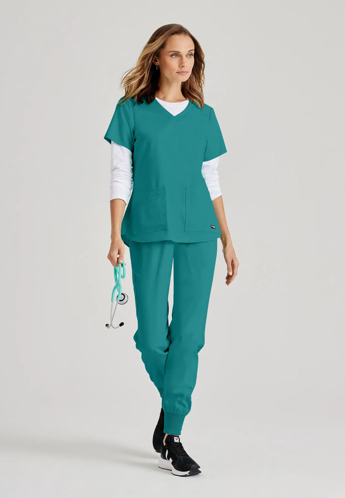 Barco Scrubs Women's Emma Top Teal | scrub-supply.com