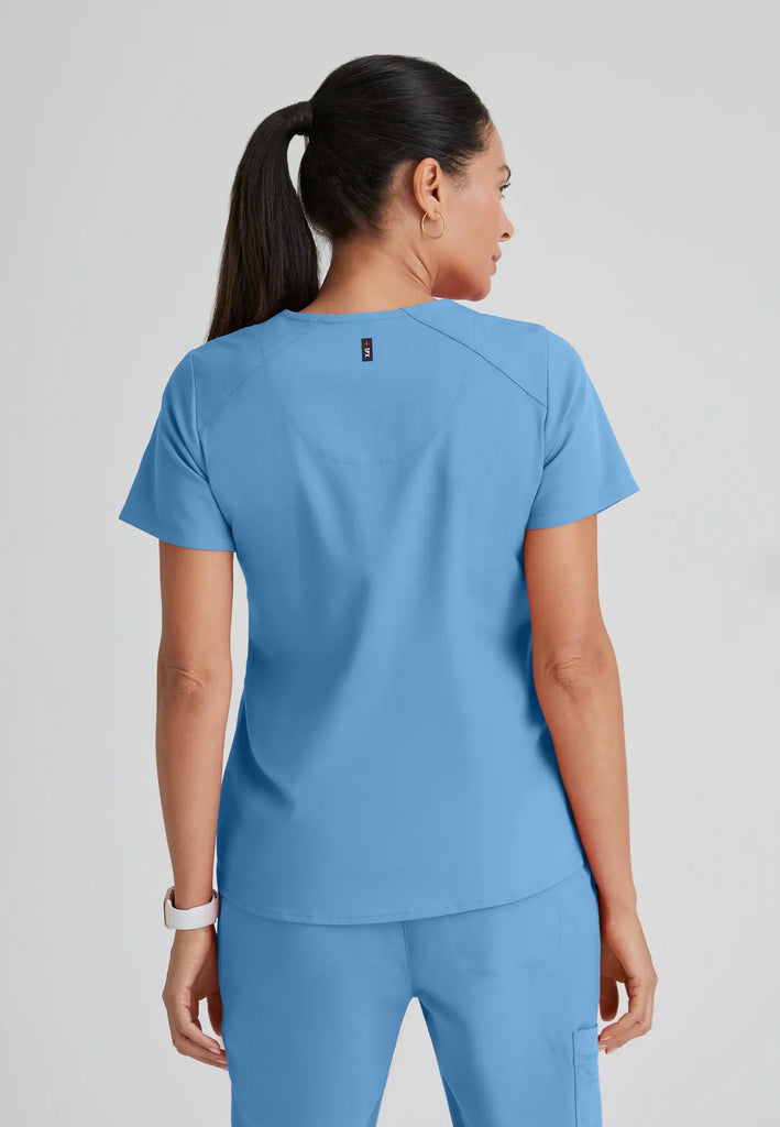 Barco Scrubs Women's Emma Top Ceil Blue | scrub-supply.com