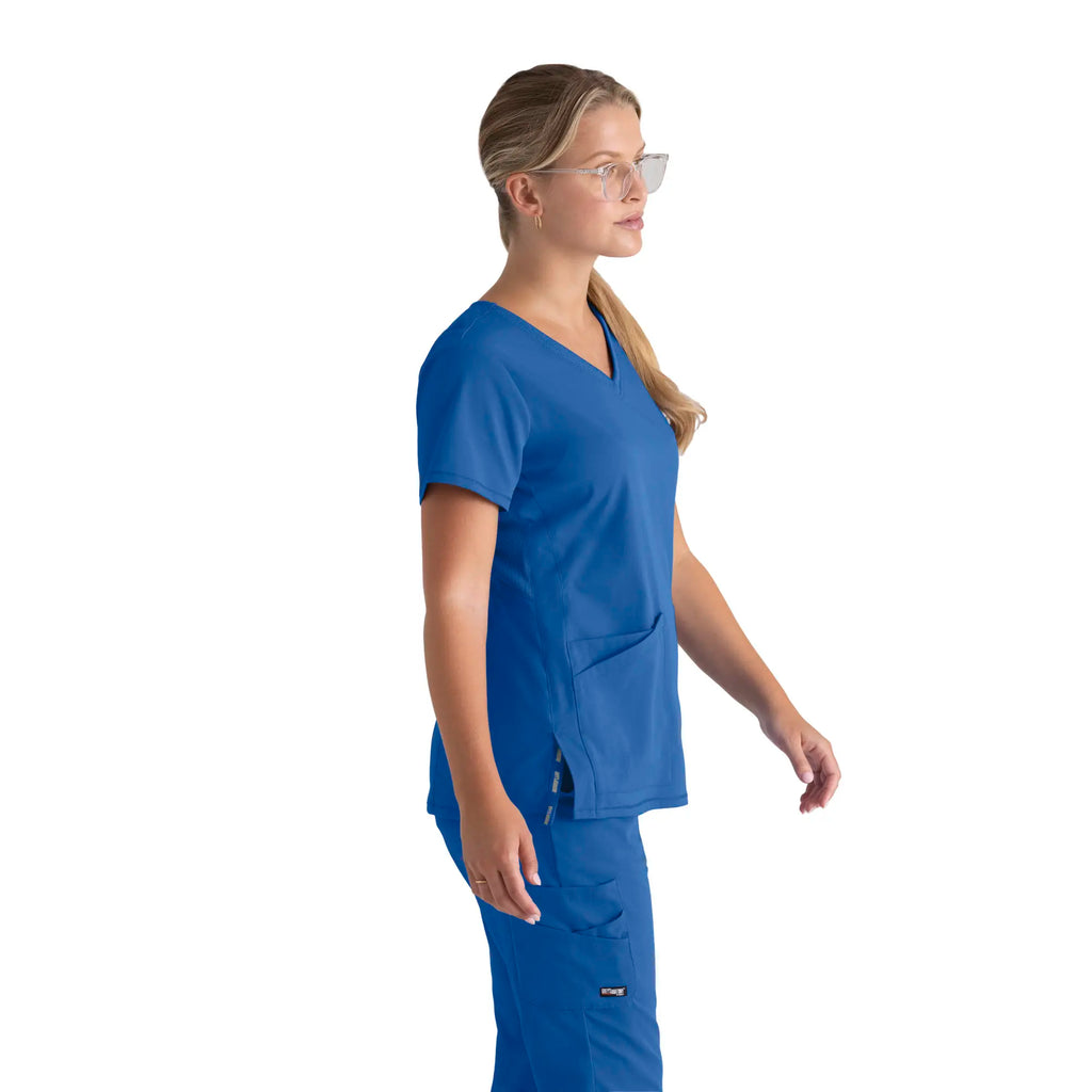 Barco Scrubs Women's Serena Top New Royal | scrub-supply.com