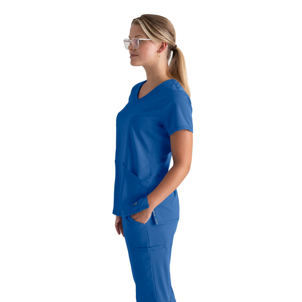 Barco Scrubs Women's Serena Top New Royal | scrub-supply.com