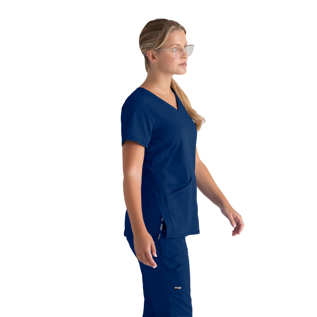 Barco Scrubs Women's Serena Top Indigo | scrub-supply.com