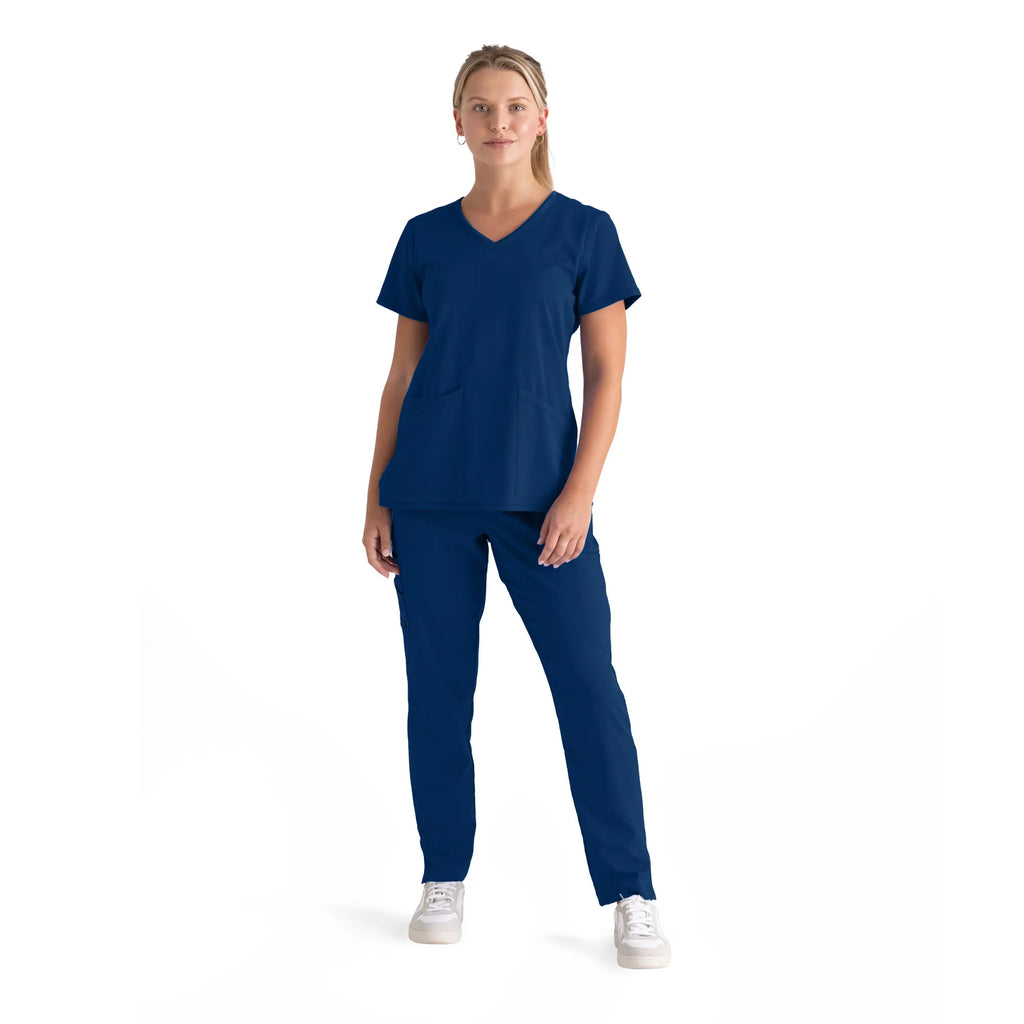 Barco Scrubs Women's Serena Top Indigo | scrub-supply.com