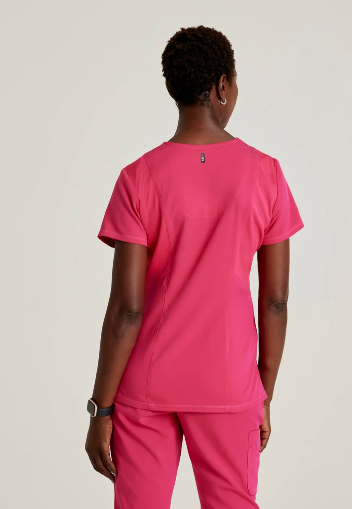 Barco Scrubs Women's Serena Top Vibrance Pink | scrub-supply.com