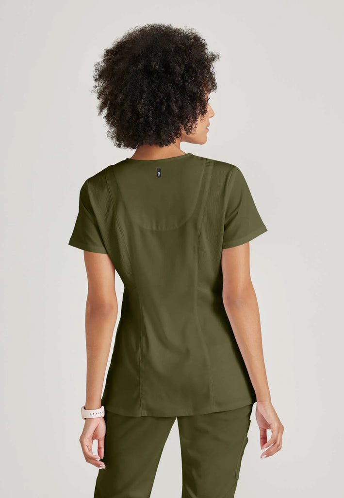 Barco Scrubs Women's Serena Top Olive | scrub-supply.com