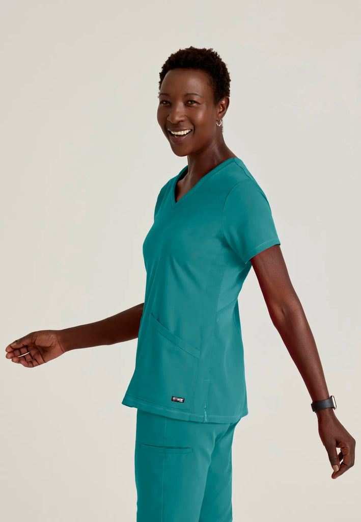 Barco Scrubs Women's Serena Top Teal | scrub-supply.com