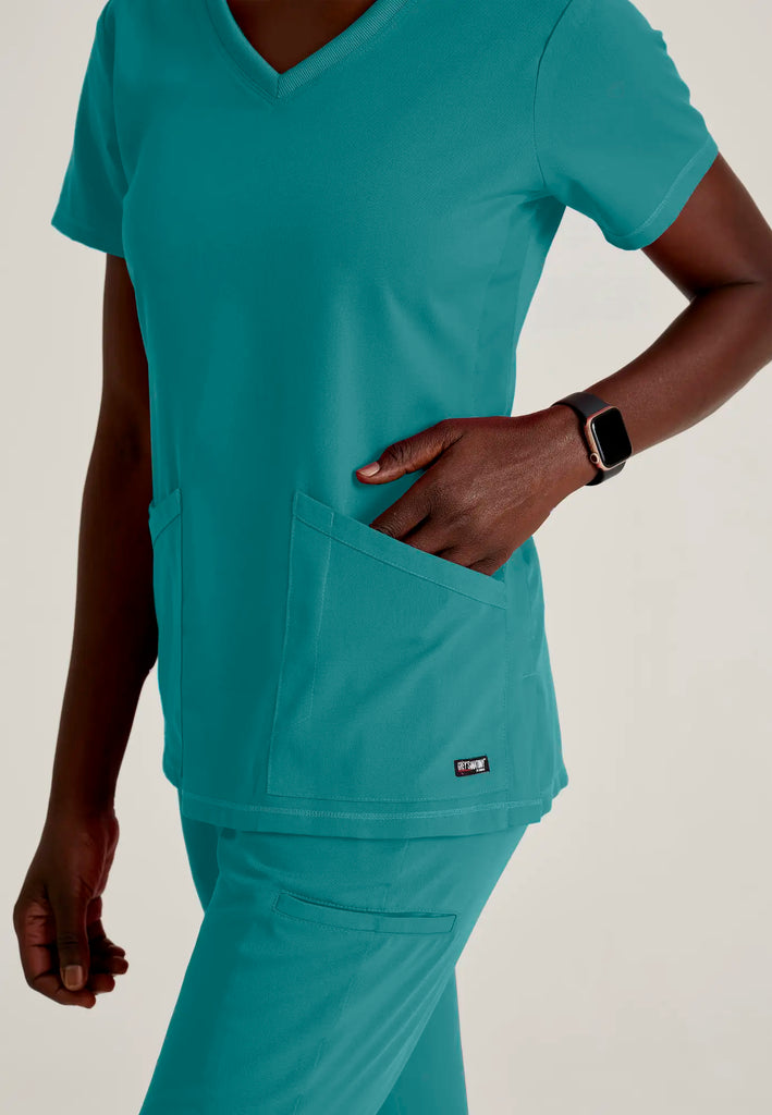 Barco Scrubs Women's Serena Top Teal | scrub-supply.com