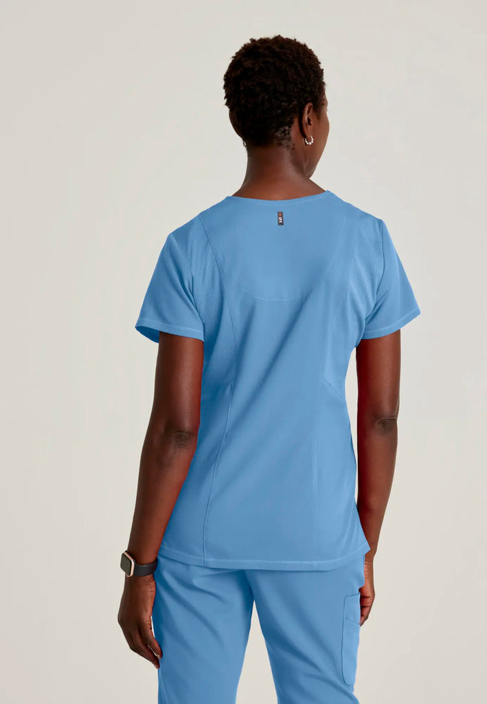 Barco Scrubs Women's Serena Top Ceil Blue | scrub-supply.com