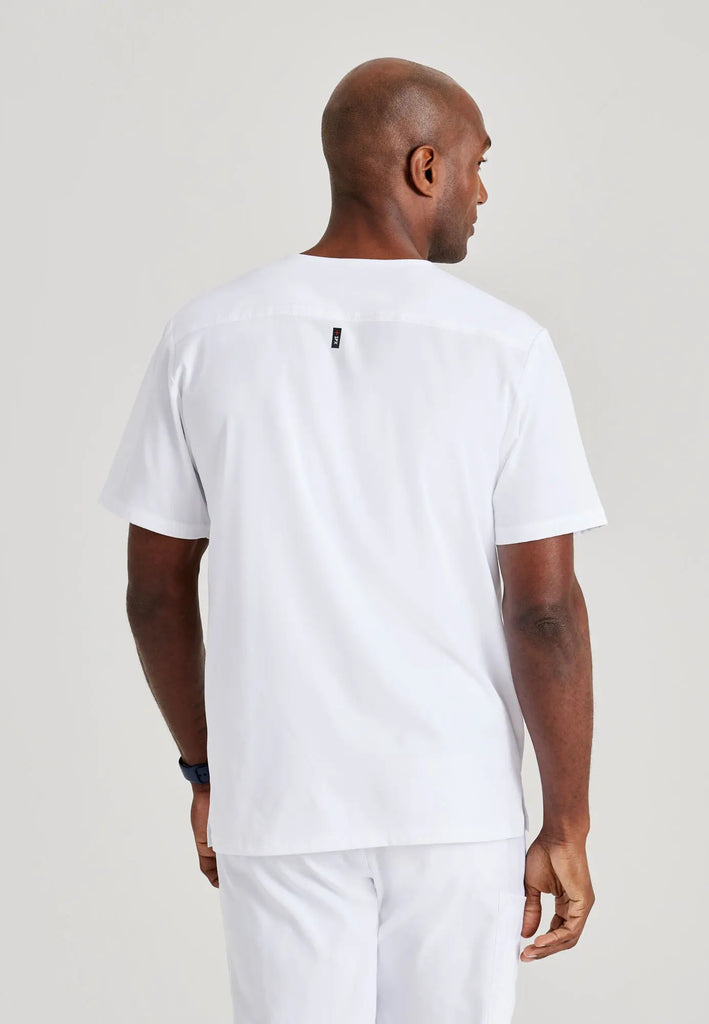 Barco Scrubs Men's Murphy Top White | scrub-supply.com