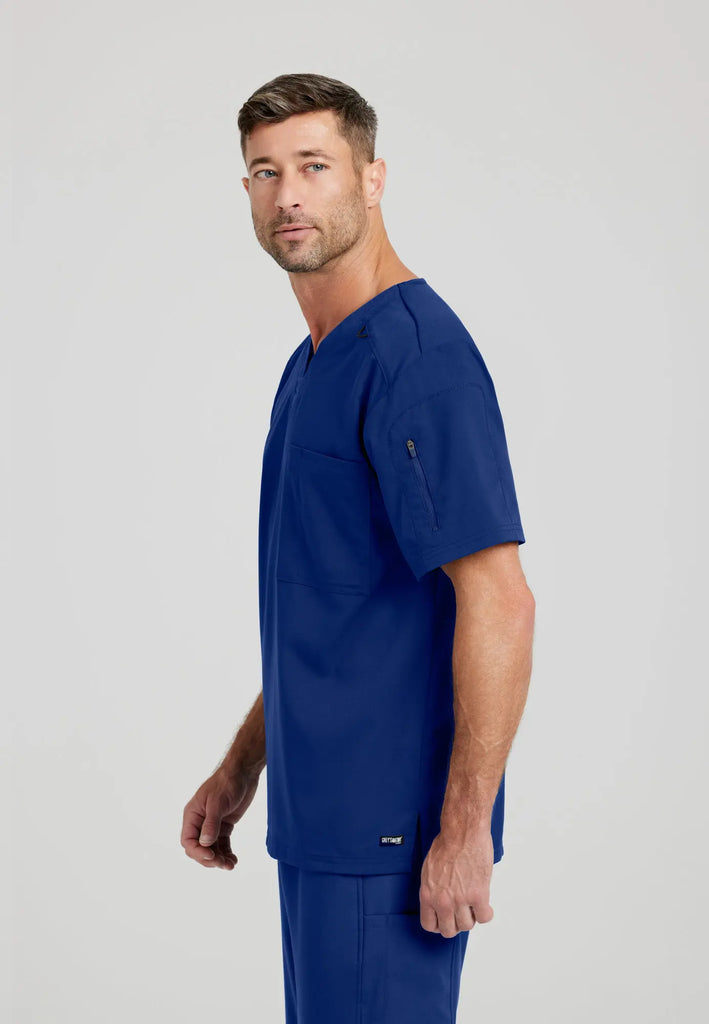 Barco Scrubs Men's Murphy Top Indigo | scrub-supply.com