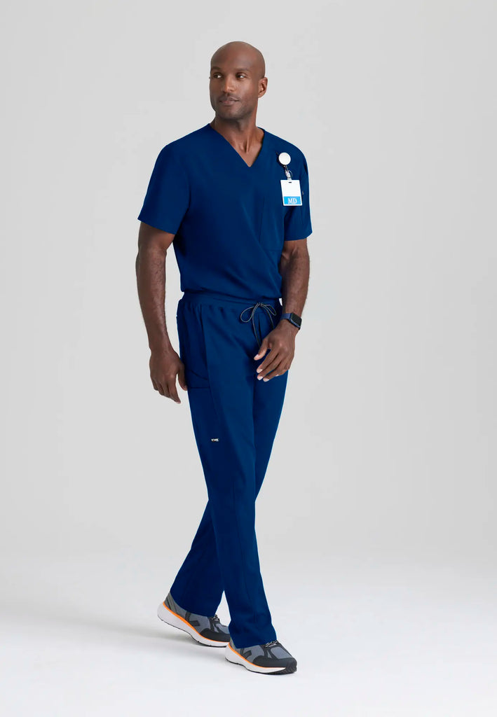 Barco Scrubs Men's Murphy Top Indigo | scrub-supply.com