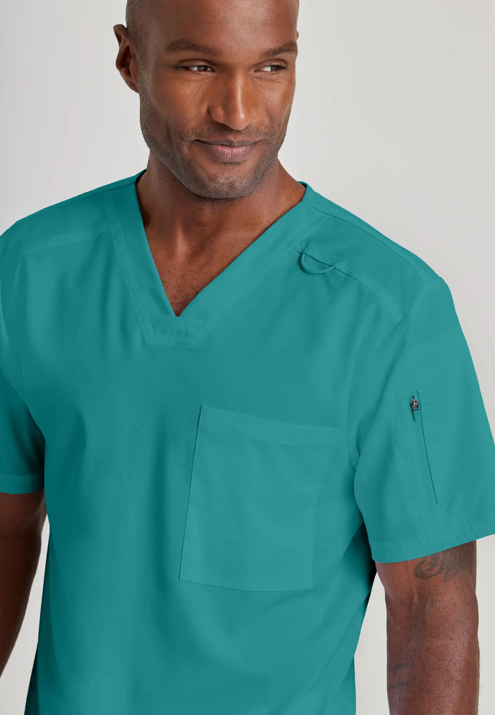 Barco Scrubs Men's Murphy Top Teal | scrub-supply.com