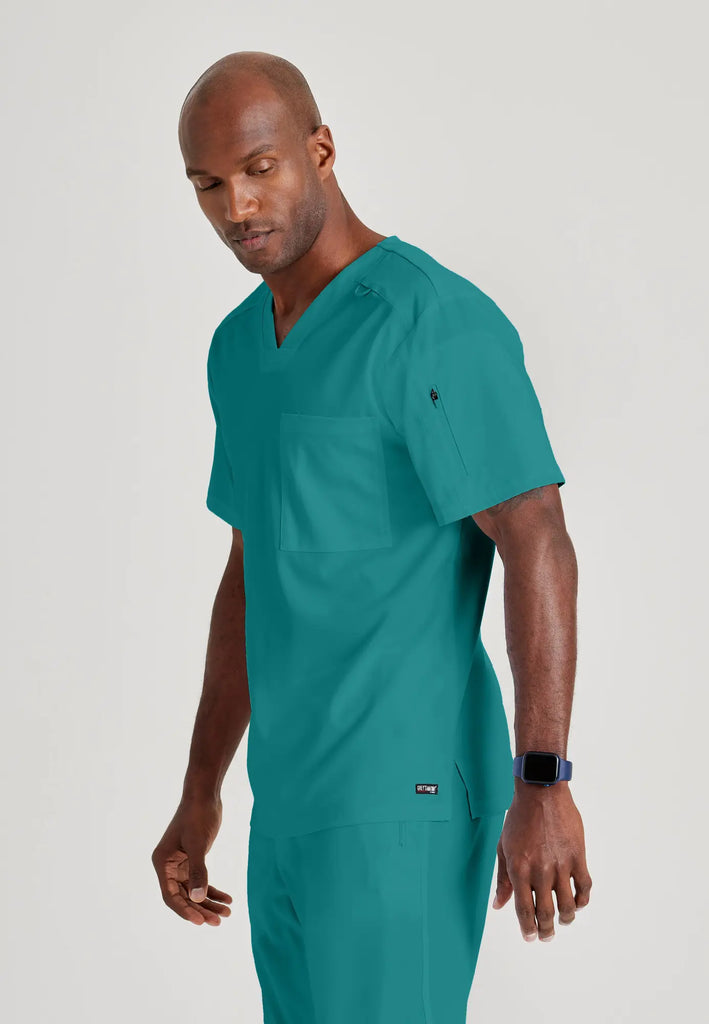 Barco Scrubs Men's Murphy Top Teal | scrub-supply.com