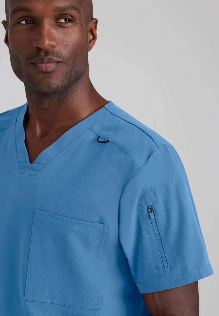 Barco Scrubs Men's Murphy Top Ceil Blue | scrub-supply.com