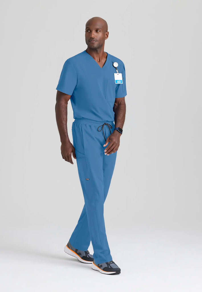 Barco Scrubs Men's Murphy Top Ceil Blue | scrub-supply.com