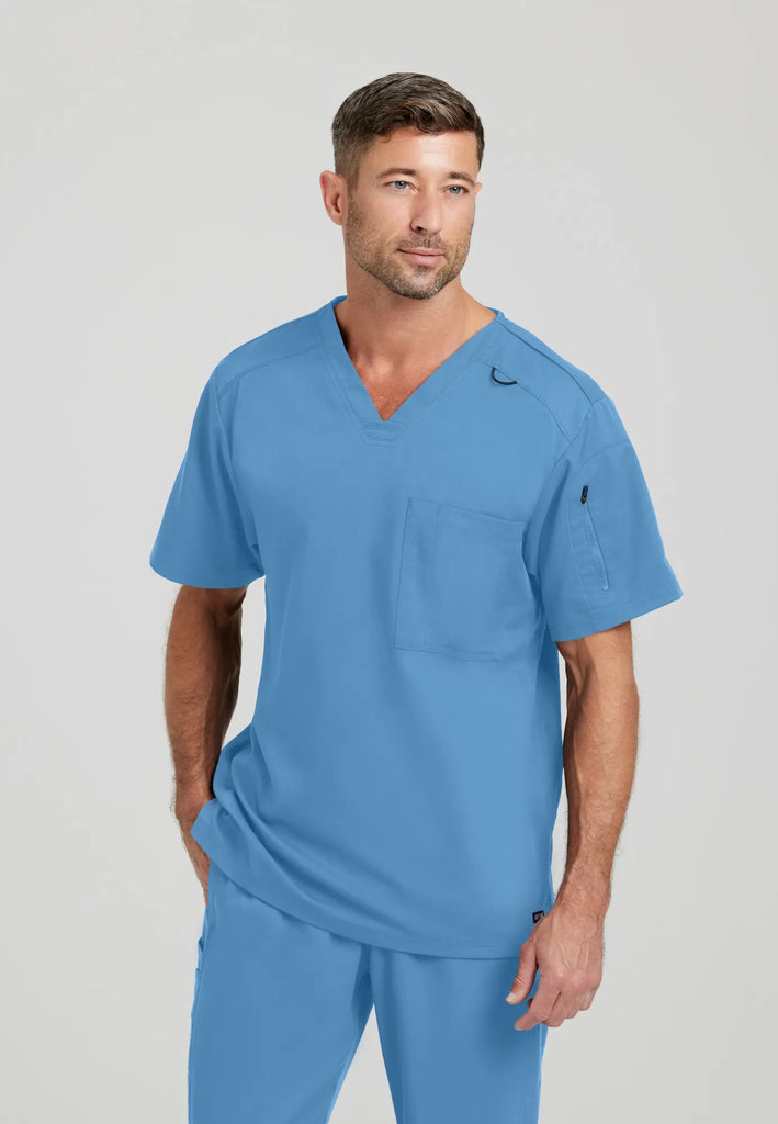 Barco Scrubs Men's Murphy Top Ceil Blue | scrub-supply.com