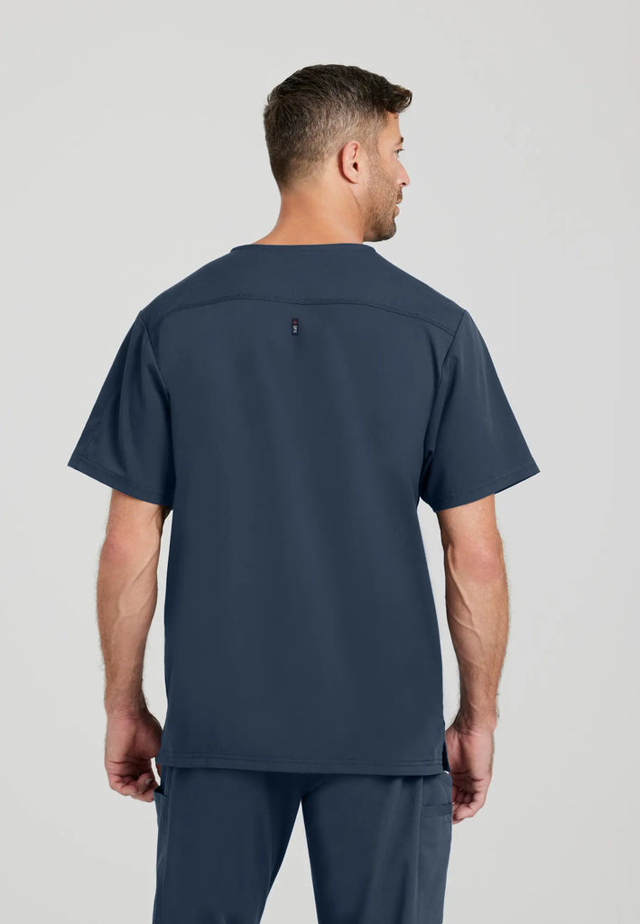 Barco Scrubs Men's Murphy Top Steel | scrub-supply.com