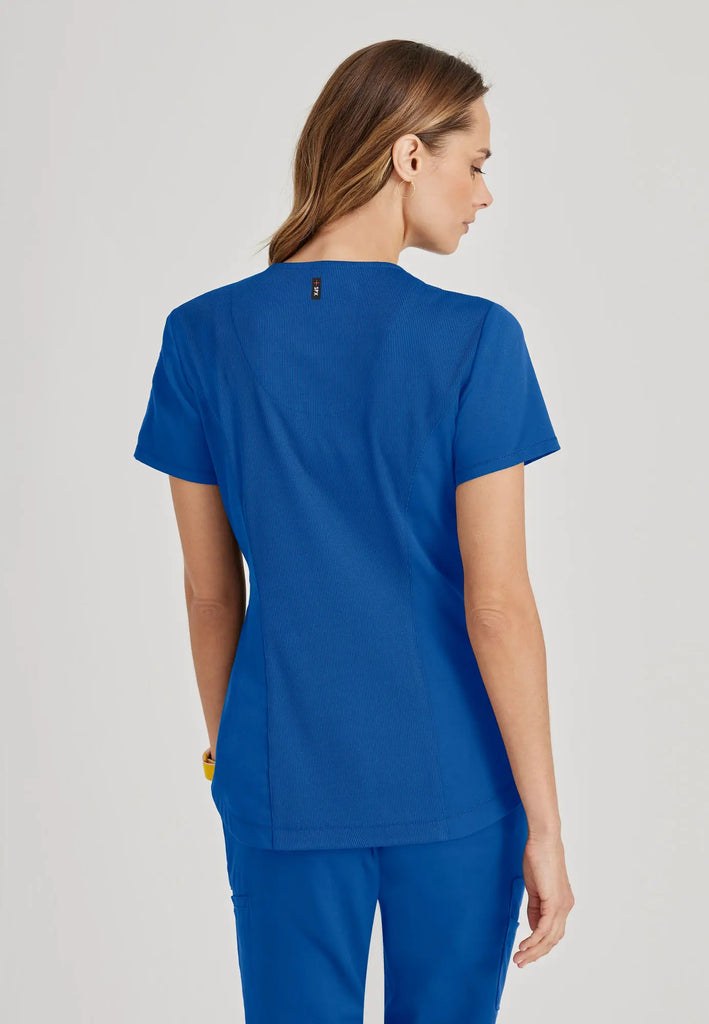 Barco Scrubs Women's Capri Tuck-in Top New Royal | scrub-supply.com