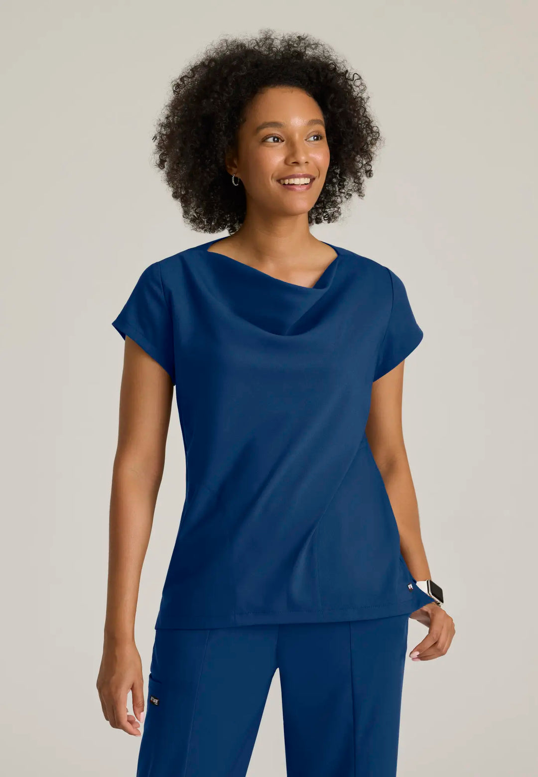 Grey's Anatomy by Barco Scrubs Women's Marisol Top Indigo | scrub-supply.com