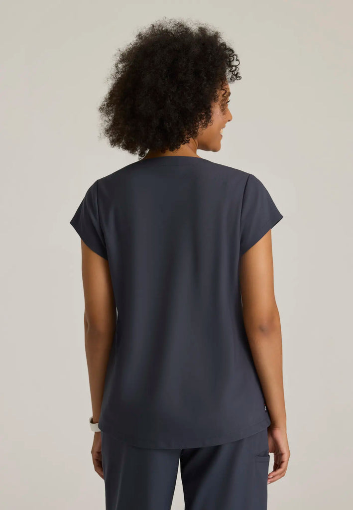 Grey's Anatomy by Barco Scrubs Women's Marisol Top Steel | scrub-supply.com