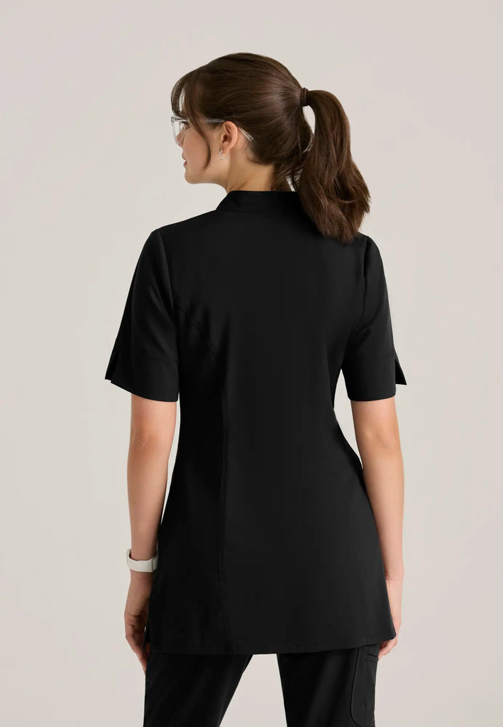 Barco Scrubs Women's Sahar Tunic Top Black | scrub-supply.com