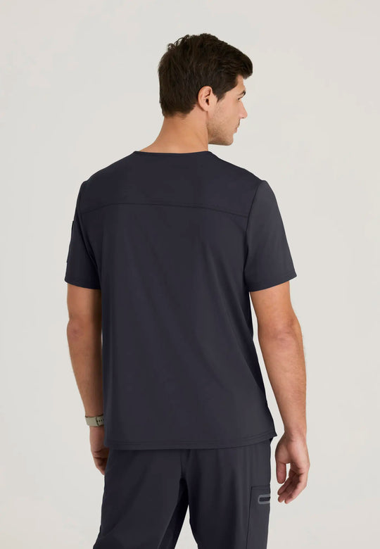Grey's Anatomy by Barco Scrubs Men's Clarity Top Steel | scrub-supply.com