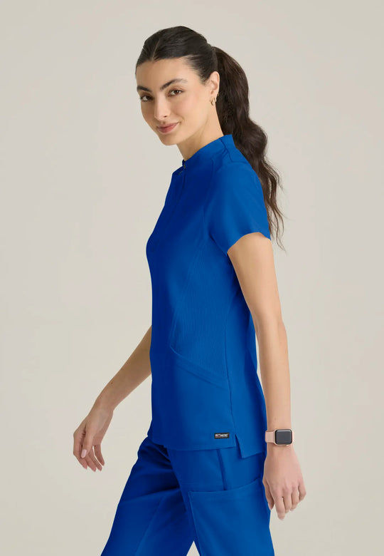 Grey's Anatomy by Barco Scrubs Women's Kristi Top New Royal | scrub-supply.com