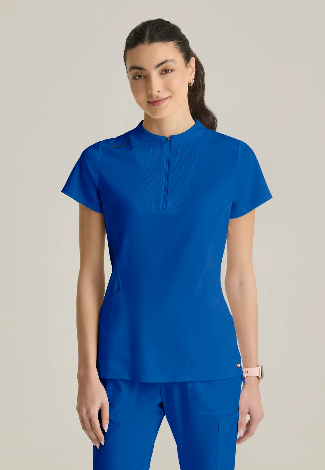 Grey's Anatomy by Barco Scrubs Women's Kristi Top New Royal | scrub-supply.com