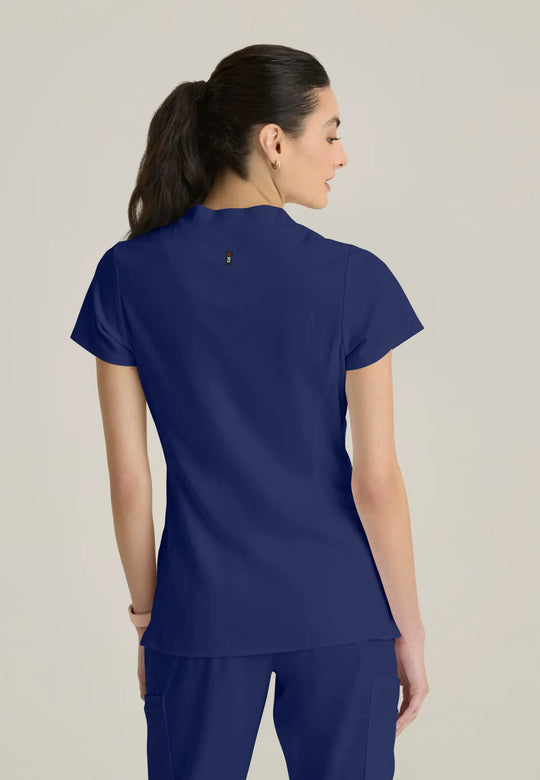 Grey's Anatomy by Barco Scrubs Women's Kristi Top Indigo | scrub-supply.com