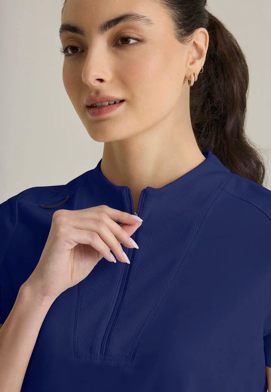 Grey's Anatomy by Barco Scrubs Women's Kristi Top Indigo | scrub-supply.com