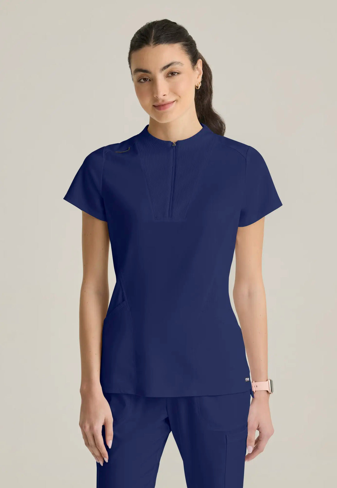Grey's Anatomy by Barco Scrubs Women's Kristi Top Indigo | scrub-supply.com