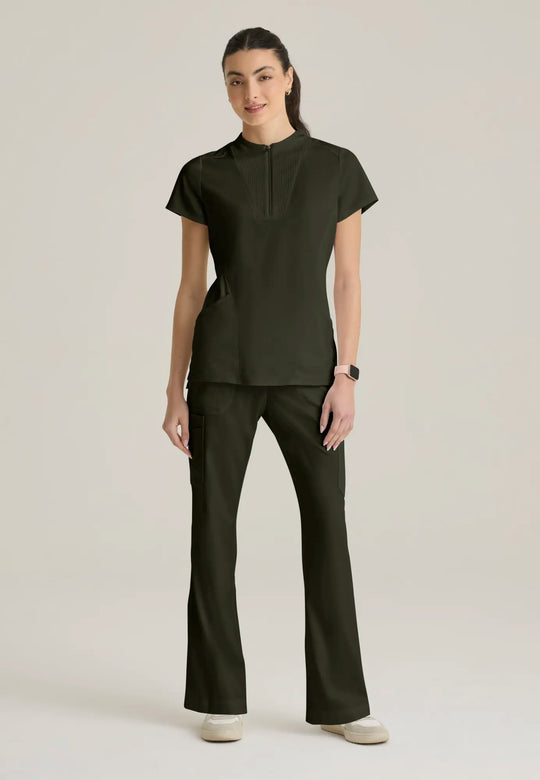 Grey's Anatomy by Barco Scrubs Women's Kristi Top Olive | scrub-supply.com