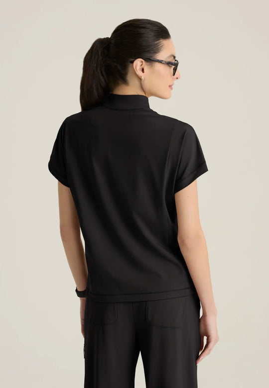 Grey's Anatomy by Barco Scrubs Women's Crystal Top Black | scrub-supply.com