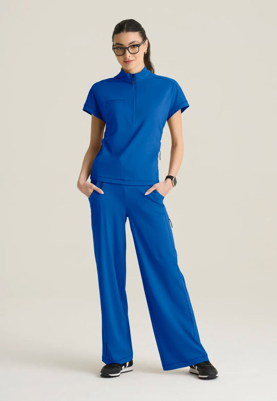 Grey's Anatomy by Barco Scrubs Women's Crystal Top New Royal | scrub-supply.com