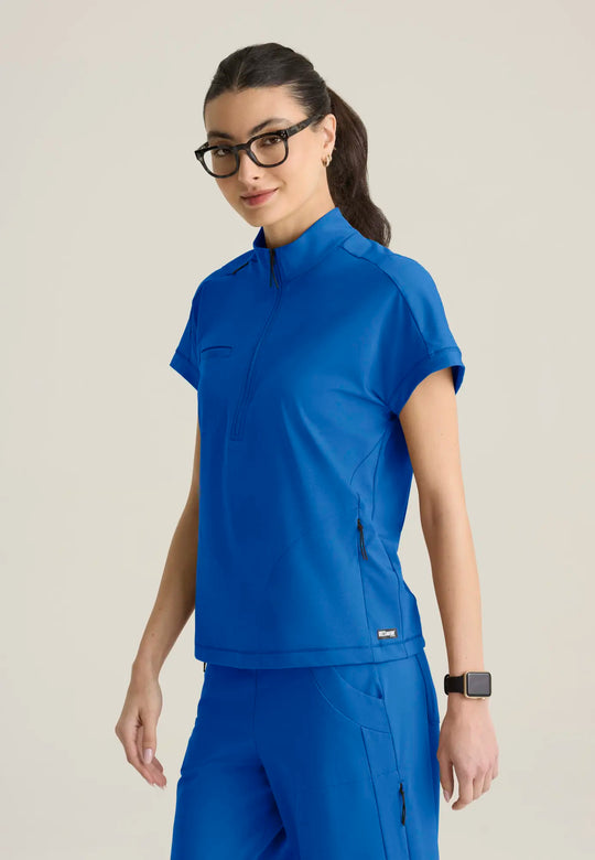 Grey's Anatomy by Barco Scrubs Women's Crystal Top New Royal | scrub-supply.com