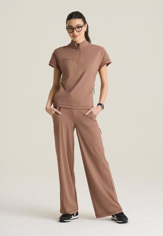 Grey's Anatomy by Barco Scrubs Women's Crystal Top Brownstone | scrub-supply.com