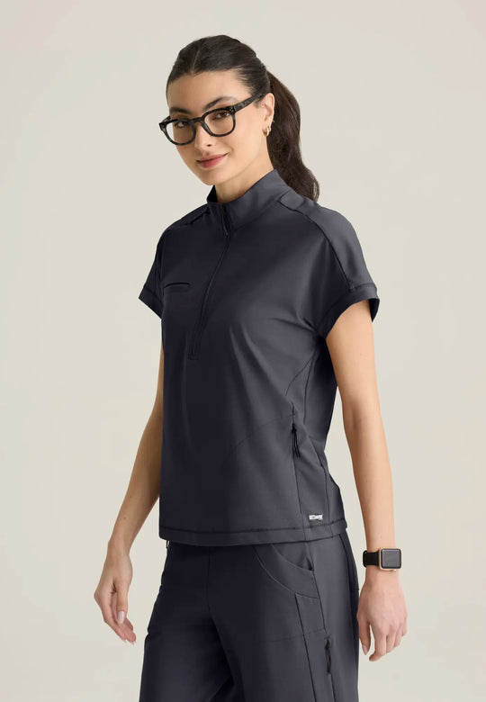 Grey's Anatomy by Barco Scrubs Women's Crystal Top Steel | scrub-supply.com