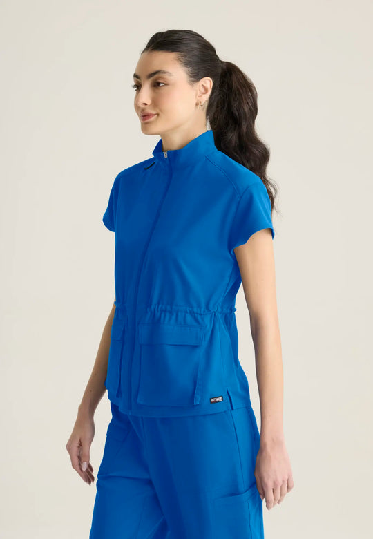 Grey's Anatomy by Barco Scrubs Women's Nina Top New Royal | scrub-supply.com