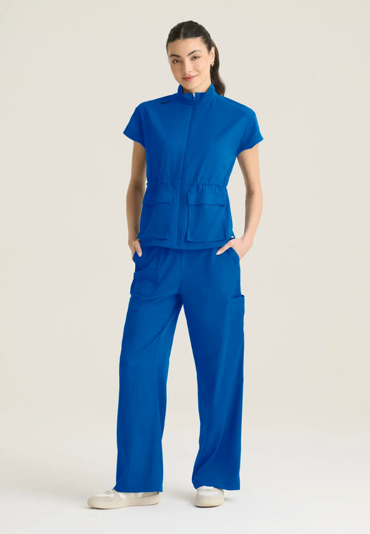 Grey's Anatomy by Barco Scrubs Women's Nina Top New Royal | scrub-supply.com