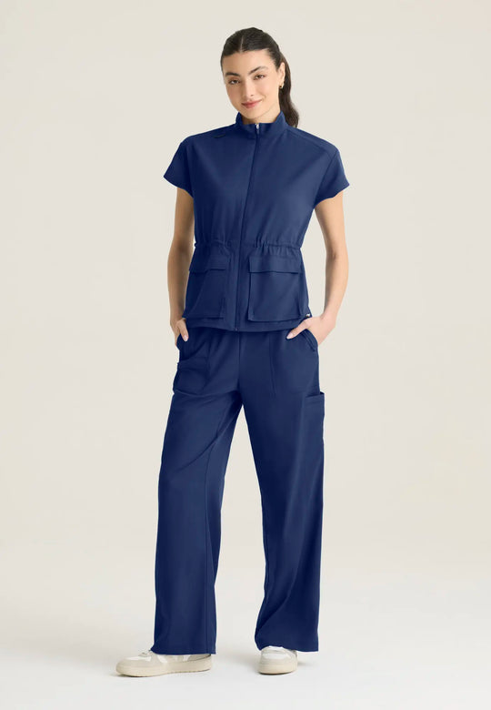 Grey's Anatomy by Barco Scrubs Women's Nina Top Indigo | scrub-supply.com