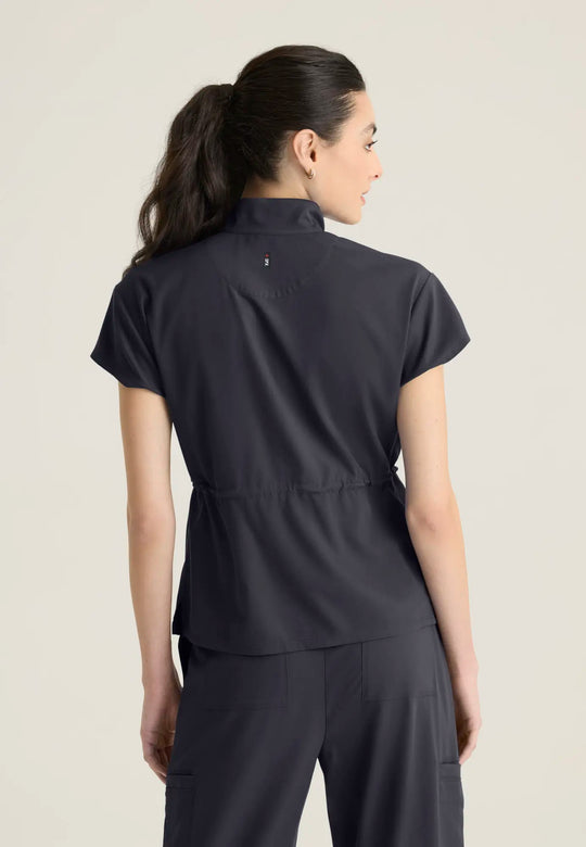 Grey's Anatomy by Barco Scrubs Women's Nina Top Steel | scrub-supply.com