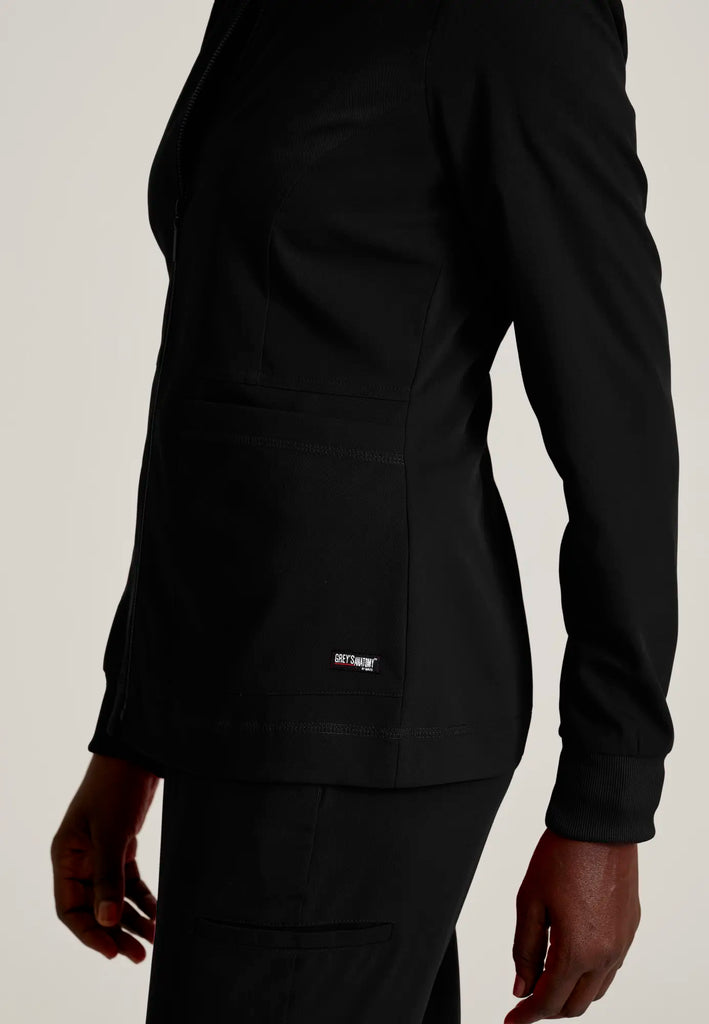 Barco Scrubs Women's Millie Jacket Black | scrub-supply.com