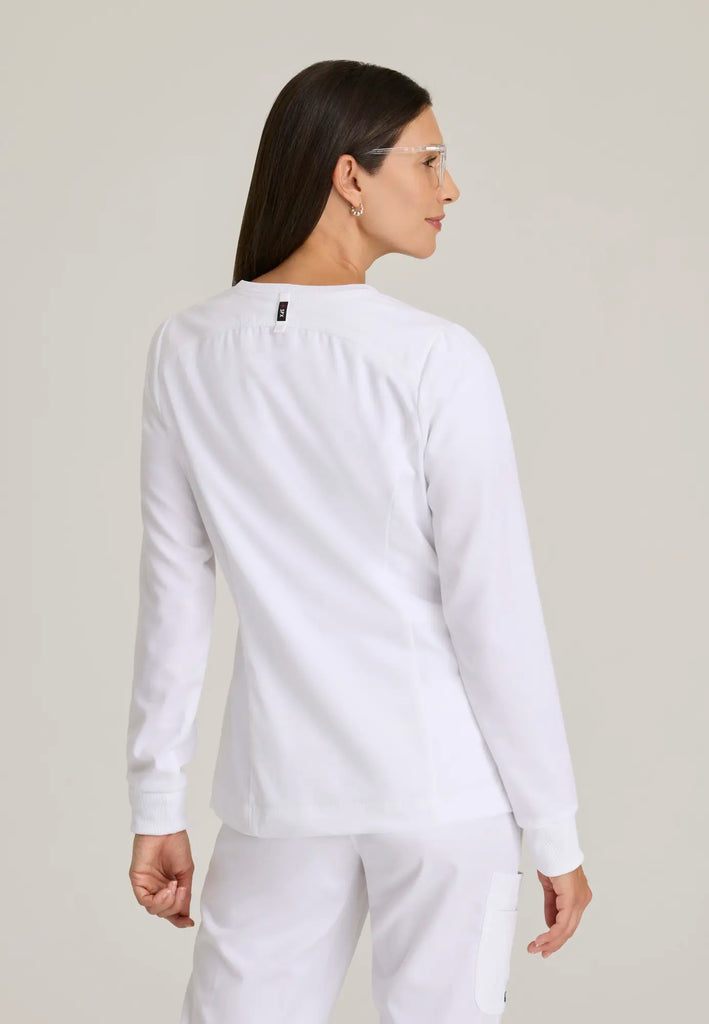 Barco Scrubs Women's Millie Jacket White | scrub-supply.com