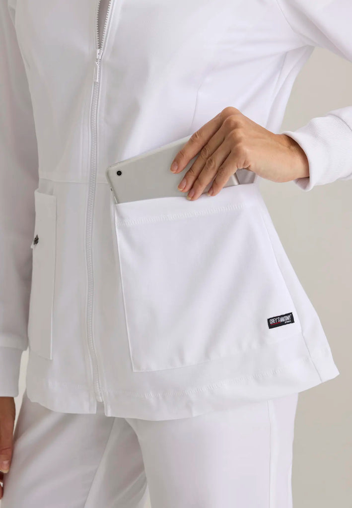 Barco Scrubs Women's Millie Jacket White | scrub-supply.com