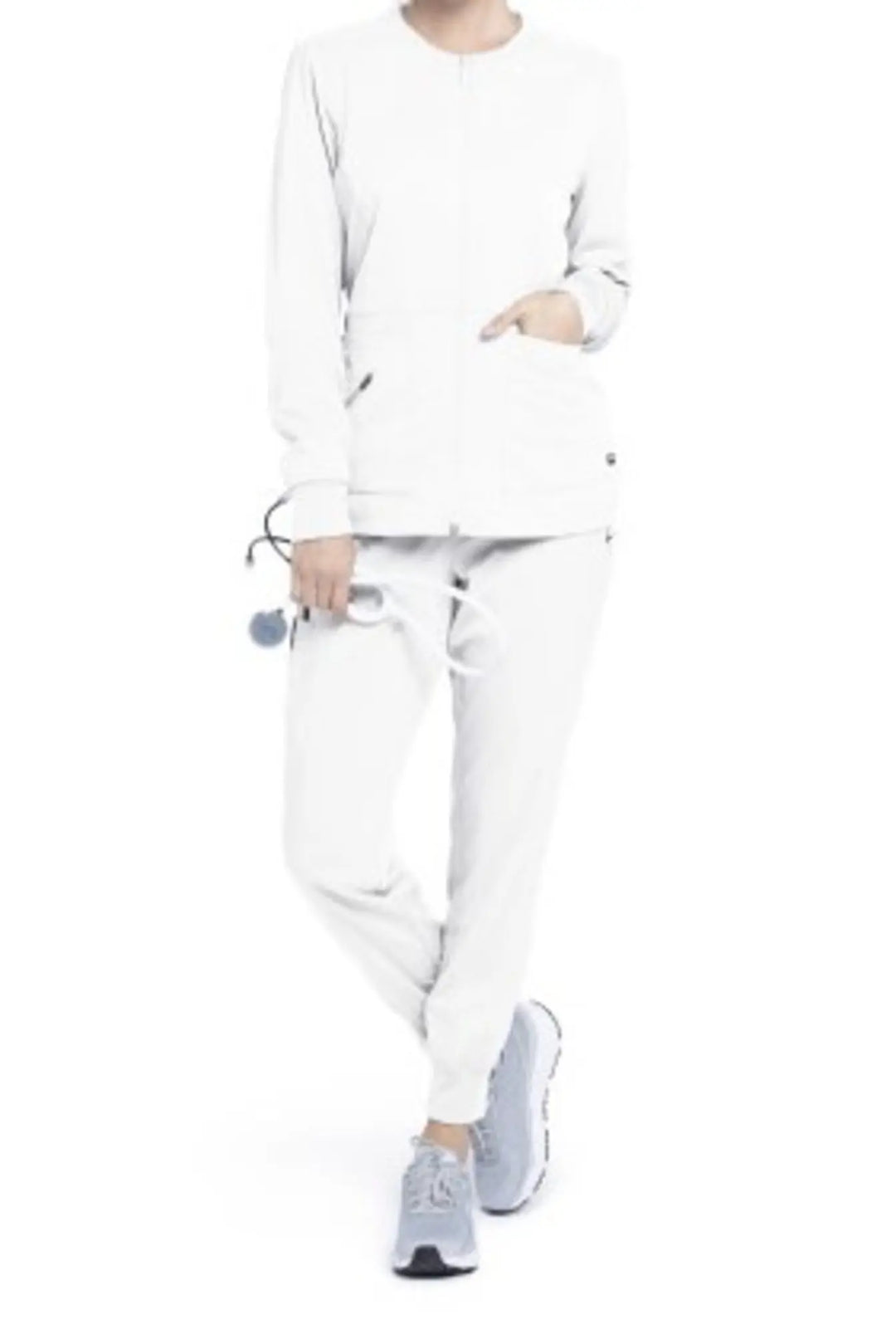 Barco Scrubs Women's Millie Jacket White | scrub-supply.com