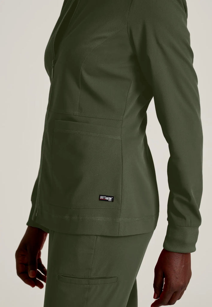 Barco Scrubs Women's Millie Jacket Olive | scrub-supply.com