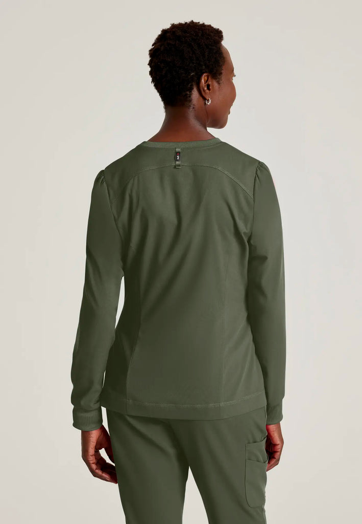 Barco Scrubs Women's Millie Jacket Olive | scrub-supply.com