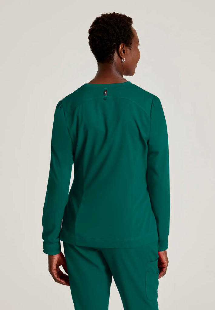 Barco Scrubs Women's Millie Jacket Hunter Green | scrub-supply.com